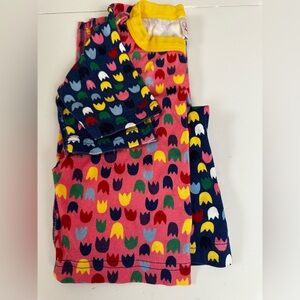 Hanna Andersson Multicolor Tulip Kids Pajama Set Size 12, new with tags